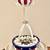 Red White Blue Ceramic Beads & Glass T-Candle Holder 1 thumbnail