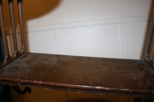 Victorian Handcrafted Fretwork Wood Curio Shelf - $80 (olympia)443485243437240325