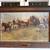 Rare Budweiser Beer Advertising Canvas Lithograph Western Stagecoach 1 thumbnail