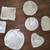 4 Easter Bunny bisque porcelain trinket candy boxes trays dishes 3" 2 thumbnail