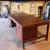 Jens Risom Solid Walnut Executive Desk MCM 4 thumbnail
