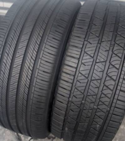 2 tires 275 45 21 (1) Hancock (1) Continental 1