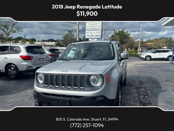 Easy Financing, Low Down Payments, 2018 Jeep Renegade Latitude 4X4, 1