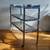 Vintage Italian Modernist 3 tier Chrome+Smoked Glass Console 7 thumbnail