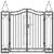 vidaXL - Garden Gate Black - Wrought Iron..! 3 thumbnail