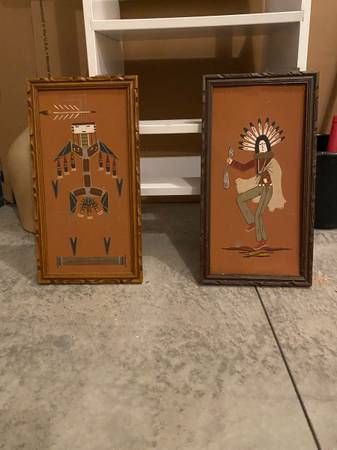 Original American Indian sand paintings 1