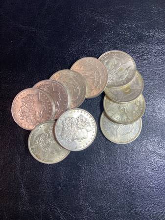 OLD U.S. MORGAN AND PEACE SILVER DOLLAR COINS 1