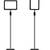 (4x) Adjustable Poster Stand Sign Holder 11"W x 7"H Black/Chrome 2 thumbnail
