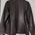 Genuine Italian Lambskin Leather Jacket Womens Medium Dark Brown 3 thumbnail