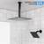Enga Dual Shower Head Shower System with Body Jets, 12" Ceiling Mounte 10 thumbnail