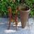 WICKER BAMBOO WOOD FLOOR VASE PLANTER UMBRELLA HOLDER ASIAN MODERN 3 thumbnail