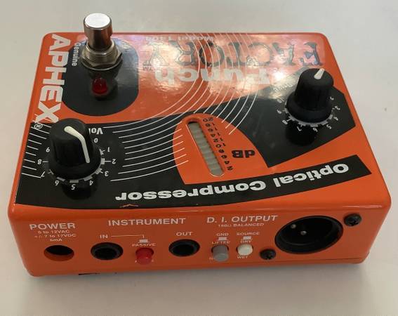 Guitar Pedal: APHEX Punch Factory 1404 Compressor Effects Bass