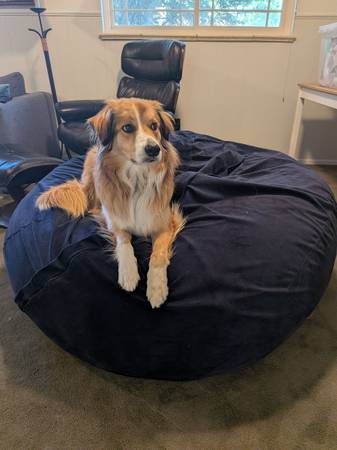 Huge beanbag, navy 1