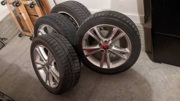 Blizzak Snow Tires 225 50 18 / Dodge Wheels 1