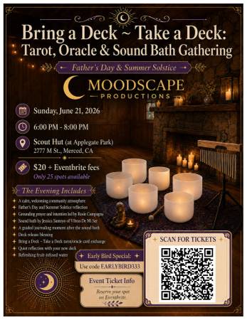 Bring a Deck ~ Take a Deck: Tarot, Oracle & Sound Bath Gathering 1