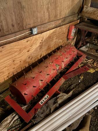 48inch tow behind drum spike aerator 1