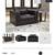 Like NEW Ashley black leather chair/ottoman 8 thumbnail
