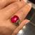 Solid Yellow Gold Ring (Size 7-8) with Beautiful Big Spinel Stone 6 thumbnail