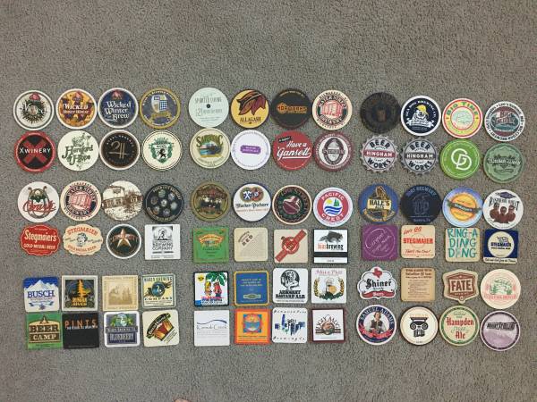 NEW 72 beer coasters NO DUPLICATES Lot #31 1