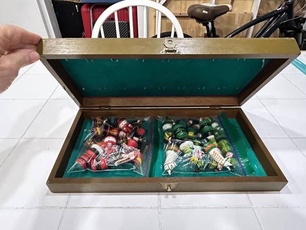 Rare Nutcracker Edition Hand-Painted Chessmen W/Teak Playing Board 1