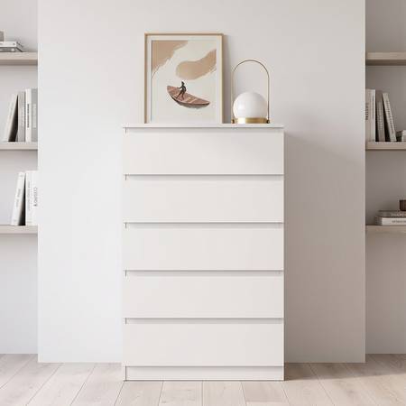 C4671 CBD029 White Chest of Drawers _ Modern Storage Cabinet _ Multipl 1