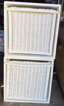 WHITE STACKABLE STORAGE UNITS 1