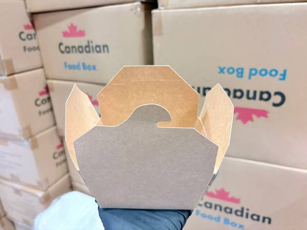 8oz kraft paper takeout container 200pc/box 1