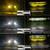 UNIVERSAL LED Motorcycle Driving Fog Lights Dual Color Amber/White 2Pc 6 thumbnail