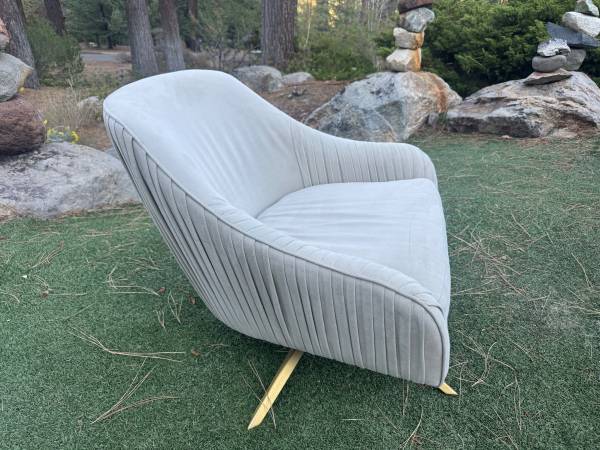 West Elm Roar & Rabbit Pleated Swivel Chair 1