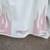 Women's sz L Leather Motorcycle Jacket- White Pink Flames 8 thumbnail