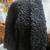Antique black fur coat lambs wool size small 2 thumbnail