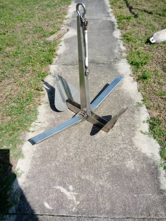 LARGE FOLDING STAINLESS ANCHOR REDUCED!! 1