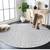 Moroccan Round Rugs 6Ft Washable Circle Area Rug for Living Room Grey Non-Slip 6 thumbnail