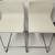 Ikea 2x bernhard white leather bar stools each 10 thumbnail