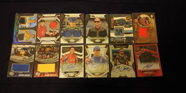 NASCAR Auto/Mem cards for sale. 1