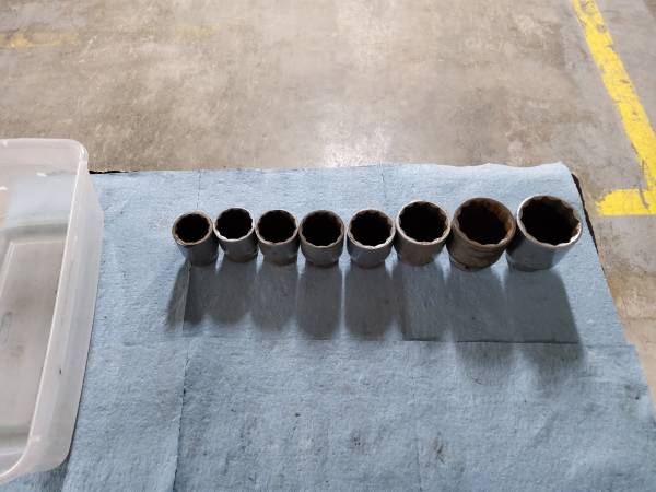 Wright tools 8pc 3/4" drive socket set 1