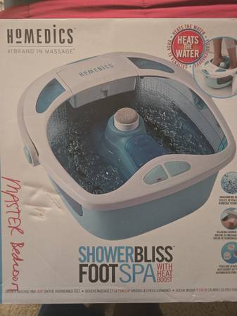 Brand new Homedics  ShowerBliss FootSpa with Heat Bpost 1