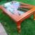 Wood and glass top rectangular Table 48" x 30" x 20" tall 2 thumbnail