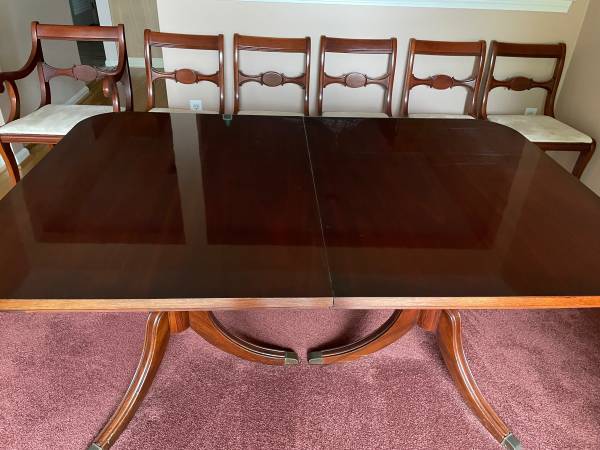 Mahogany Dining RoomTable and Chairs 1