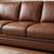 Brown leather couch and loveseat 1 thumbnail