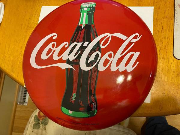 Coca-Cola Button Sign 1