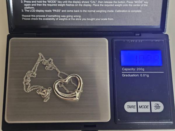 Tiffany Platinum open heart Diamond necklace 1