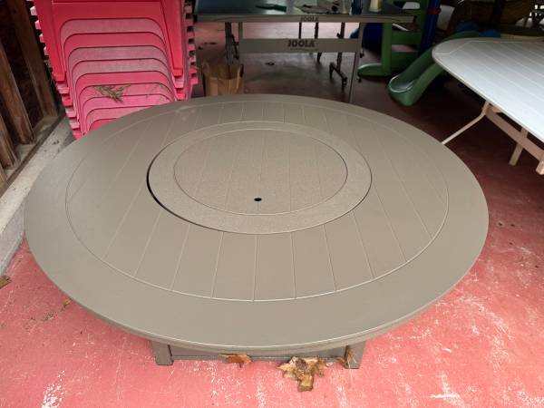 FIRE TABLE: TOP QUALITY, BUILT FOR LIFE! COSTS $2,700 NEW 1