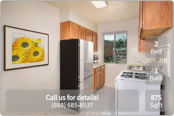 $1,155 / 2br - 875ft2 - Pets are welcome! 2 bd / 1 ba. Call for a tour! (Hyattsville - Hoff Theater)64040195652737120