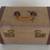 Vintage Tweed Train Case, Leather Trim Clear Plastic Handle 2 thumbnail