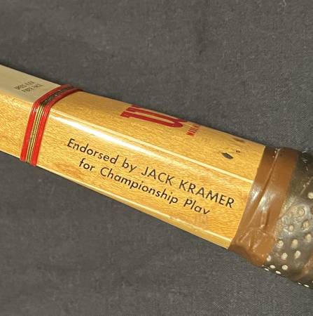 Wilson Jack Kramer Autograph Tennis Racket - collectibles