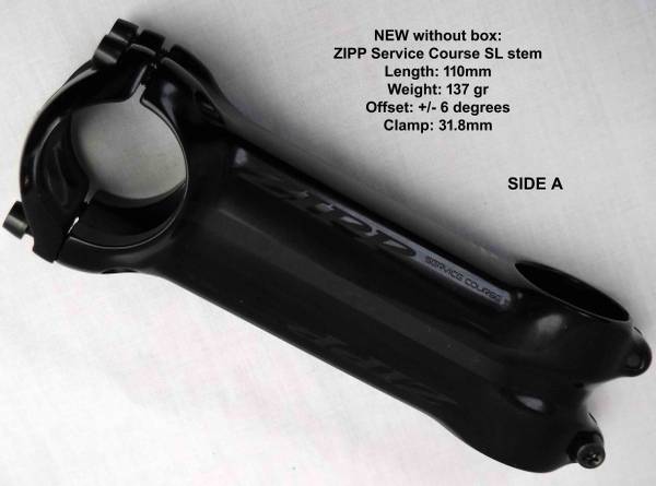 NEW Zipp Service Course SL 110mm 6 Deg Alloy Stem 137g 1 1/8
