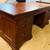 Vintage Solid Cherry Executive Desk & Matching Credenza Set 1 thumbnail