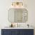 3-Light Bathroom Vanity Light Fixture, Gold,Brushed Brass,Clear Glass 3 thumbnail