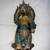 Antique Chinesse Cancan-glazed roof tile Warrior 14" Guan Gong 1 thumbnail